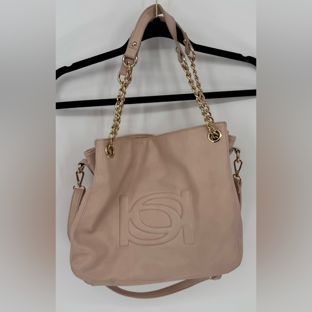 Bebe Lara Faux Leather Embossed Shopper Handbag